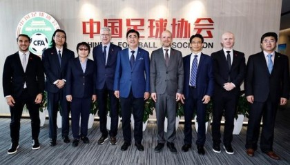 必赢体育登录入口-足协主席宋凯与国际足联秘书长在京会面